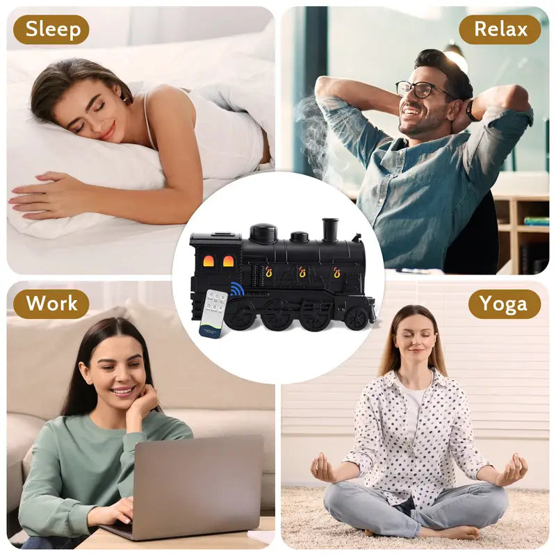 Diffuser for Home, 550ML Large Capacity Diffuser, Essential Oil Diffuser with 12 Bottles of Essential Oils, Aroma Diffuser with Remote Control for Hotel Spa Yoga Room - Humidifier with 7Colors LED Night Light for Bedroom Home Relaxation