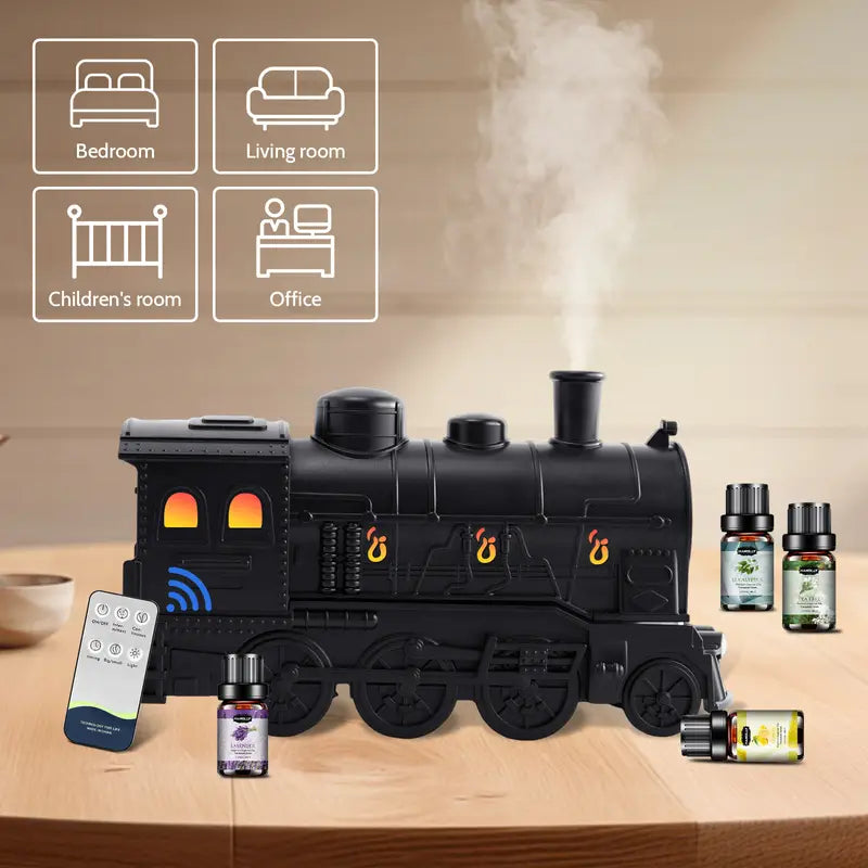 Diffuser for Home, 550ML Large Capacity Diffuser, Essential Oil Diffuser with 12 Bottles of Essential Oils, Aroma Diffuser with Remote Control for Hotel Spa Yoga Room - Humidifier with 7Colors LED Night Light for Bedroom Home Relaxation
